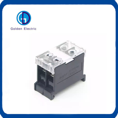 2 mm2 Draadverbindingen In12bk 20A 600V Terminalblok met 2 polen en PC-materiaal