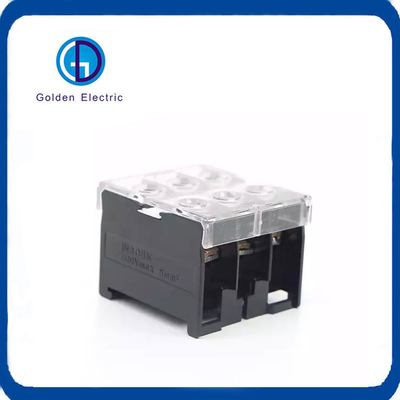 Serie 3P 20A 30A 50A 600V Black Wire Connector Terminal Block per la personalizzazione