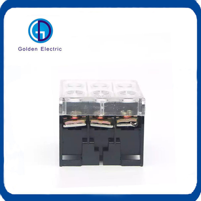 Serie 3P 20A 30A 50A 600V Black Wire Connector Terminal Block per la personalizzazione