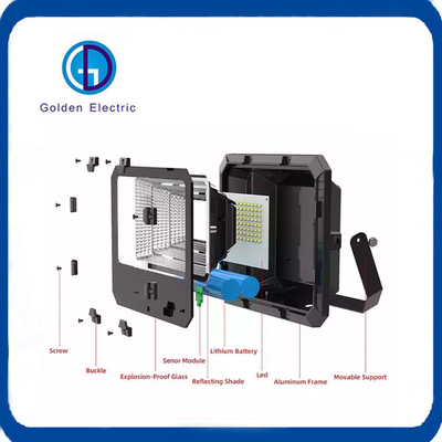 태양광 IP66 250W 300W 정원 조명 원격 제어 LED 스포트라이트 야외 홍수 조명 램프