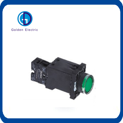 توقف اضطراری پلاستیکی دکمه فشار قارچ 22mm با ترمینال پیچ نوع لامپ LED