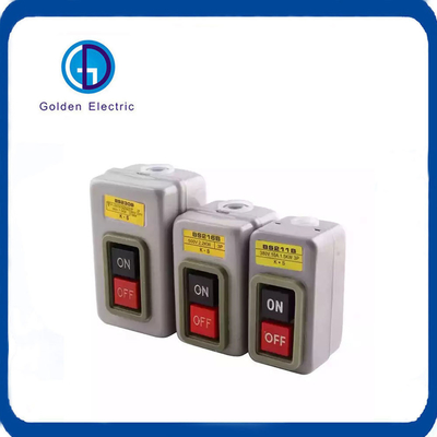 2.2 Kw 3 pha nút bấm chuyển đổi trạm điều khiển hộp điều khiển điện 500V trên-0FF