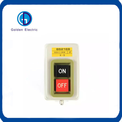 2.2 Kw 3 pha nút bấm chuyển đổi trạm điều khiển hộp điều khiển điện 500V trên-0FF