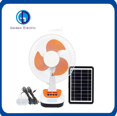 3m cáp 12 inch Ventilator năng lượng mặt trời sạc lại với năng lượng mặt trời và đèn LED
