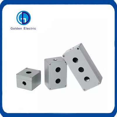 600V bình thường mở kim loại đẩy nút chuyển đổi hộp điều khiển cho 22mm nút chuyển đổi