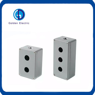 600V bình thường mở kim loại đẩy nút chuyển đổi hộp điều khiển cho 22mm nút chuyển đổi