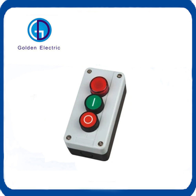 10A Bấm nút bắt đầu dừng nhãn số Nc Đỏ Pilot Light Spring Return Control Box
