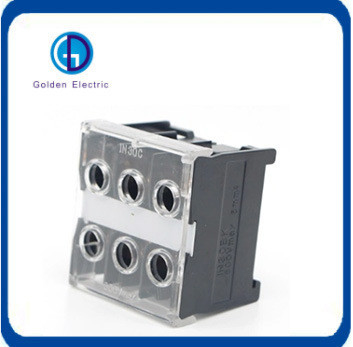 Harga yang bagus Seri 50A IN30BK Terminal Block Push-Pull Connection dan Range Wire 2mm2 on line