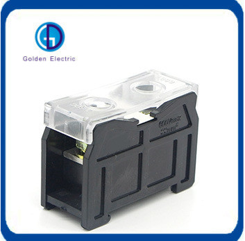 Harga yang bagus Blok terminal persegi panjang 1 kutub hitam untuk sambungan las seri 60bk 90A 600V on line