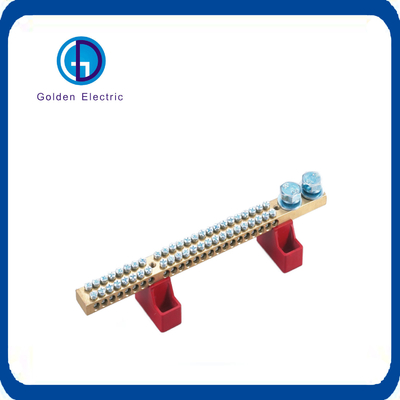 Harga yang bagus ISO9001 Sertifikasi 63A 125A Customized Double Row Tined Brass atau Tembaga Terminal Blok on line
