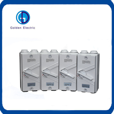 Yerleştirme Modu Yerleştirme Değerli Akım 20A/35A/63A Ukf IP65 2p Dış mekan için izolatör anahtarı
