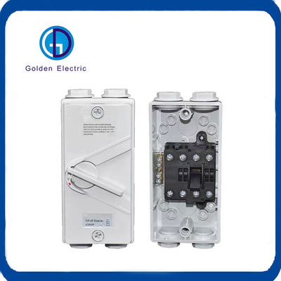 Ukf 4p 20A 35A 45A 63A AC 3相室外隔離スイッチ IP65 コンタクト材料 銅