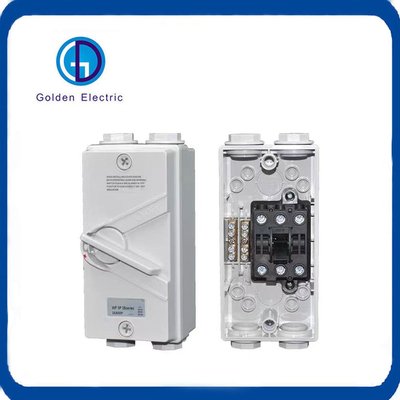 Ukf 4p 20A 35A 45A 63A AC 3相室外隔離スイッチ IP65 コンタクト材料 銅