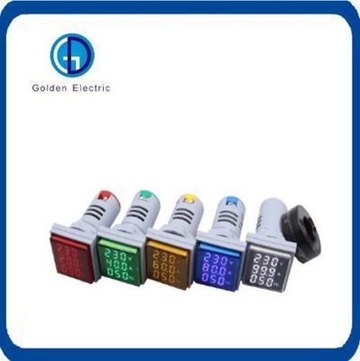 Đèn cảm ứng loại bóng đèn 22mm Digital Ammeter Đèn chỉ số LED với màu sắc khác nhau