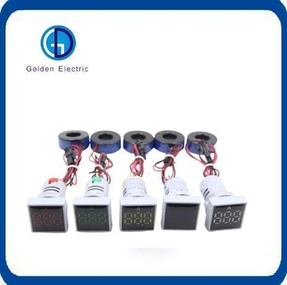 Đèn cảm ứng loại bóng đèn 22mm Digital Ammeter Đèn chỉ số LED với màu sắc khác nhau