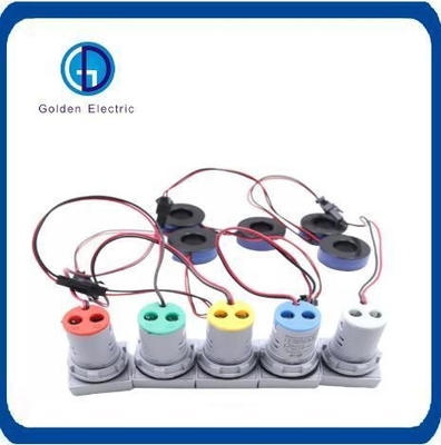 Đèn cảm ứng loại bóng đèn 22mm Digital Ammeter Đèn chỉ số LED với màu sắc khác nhau
