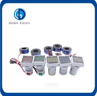 Đèn cảm ứng loại bóng đèn 22mm Digital Ammeter Đèn chỉ số LED với màu sắc khác nhau