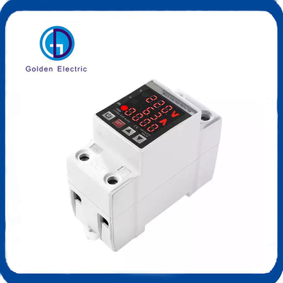 63A 230V DIN Rail Over/Under Voltage Current Protector với Kwh Energy Meter