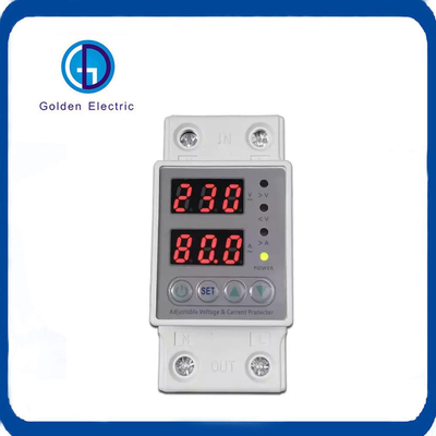 Hiển thị LED kép 40A 63A 80A 220V 230V Điều chỉnh trên dưới điện áp hiện tại Thiết bị bảo vệ