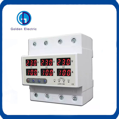 Thiết bị bảo vệ điện áp 100A 230V loại điện ba pha với giới hạn điều chỉnh