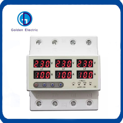Thiết bị bảo vệ điện áp 100A 230V loại điện ba pha với giới hạn điều chỉnh