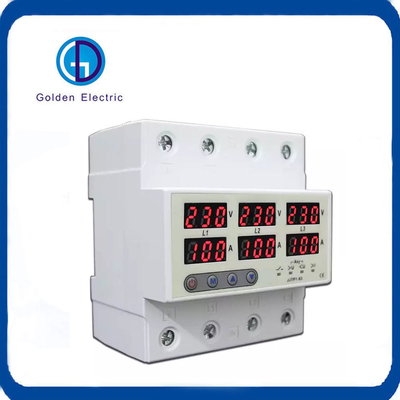 Thiết bị bảo vệ điện áp 100A 230V loại điện ba pha với giới hạn điều chỉnh
