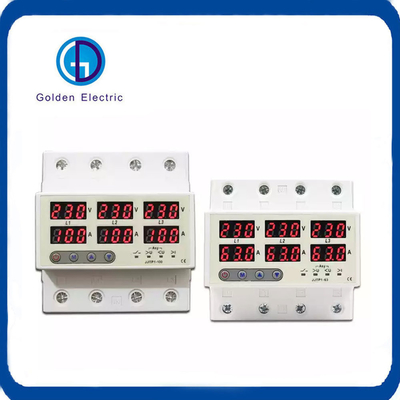 Thiết bị bảo vệ điện áp 100A 230V loại điện ba pha với giới hạn điều chỉnh