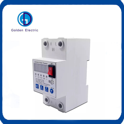 63A Máy ngắt mạch bảo vệ rò rỉ 220V với bảo vệ điện áp cao và thấp