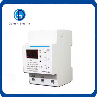 LED 디스플레이 디지털 전압 보호기 과부하 보호 릴레 3p 63A 230V