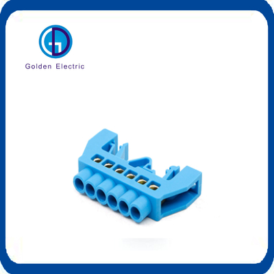 63A 125A 환경 보호 구리 바스 바 6p 블루 중립 Earthing 단말 블록