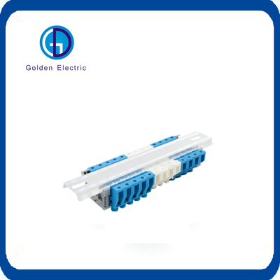63A 125A 환경 보호 구리 바스 바 6p 블루 중립 Earthing 단말 블록