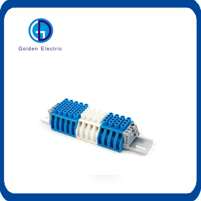 63A 125A 환경 보호 구리 바스 바 6p 블루 중립 Earthing 단말 블록