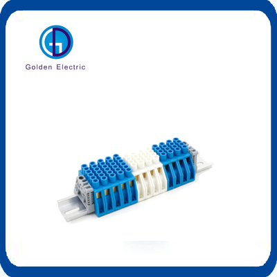 63A 125A 환경 보호 구리 바스 바 6p 블루 중립 Earthing 단말 블록