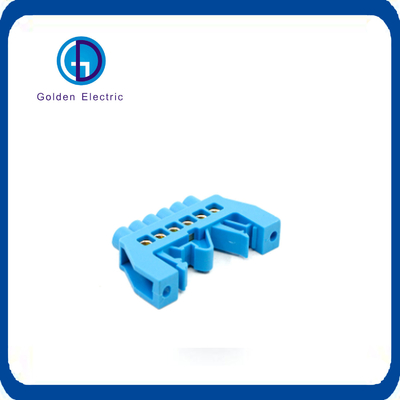 63A 125A 환경 보호 구리 바스 바 6p 블루 중립 Earthing 단말 블록