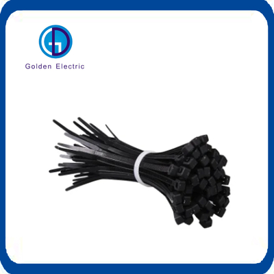 100 Paket Siyah CE UL Naylon Zip Kravatları Güçlü ve 80mm-1220mm Uzunluk 1.8mm-9mm Genişlik