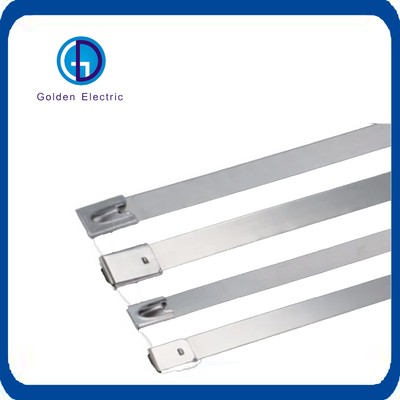 Uzunluk80mm-1220mm Genişlik1.8mm-9mm Paslanmaz Çelik Kendini Kilitleyici Top Kilitleme Zip Tel Düğmesi