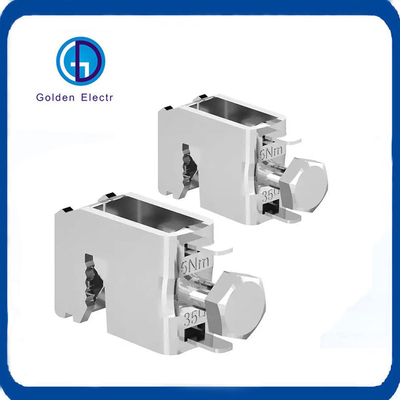 4-35mm2 Cáp kết nối clip loại C thép không gỉ Busbar Clamps hệ thống dây clip 115A 10,5mm X 11mm
