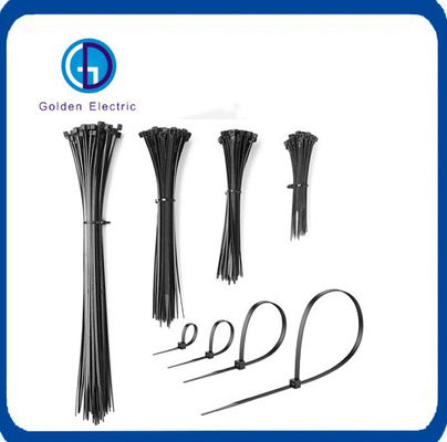 Özel Logo Yazdırılmış Yangın Rating 94V2 PA66 Naylon 66 Çift Kilitli Kablo Bağlantıları Zip Bağlantıları