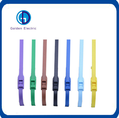 Özel Logo Yazdırılmış Yangın Rating 94V2 PA66 Naylon 66 Çift Kilitli Kablo Bağlantıları Zip Bağlantıları