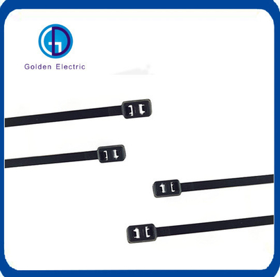 Bom preço 200 mm Preto Branco Cor Personalização Auto-bloqueio Nylon Double Head Loop Cable Ties on-line