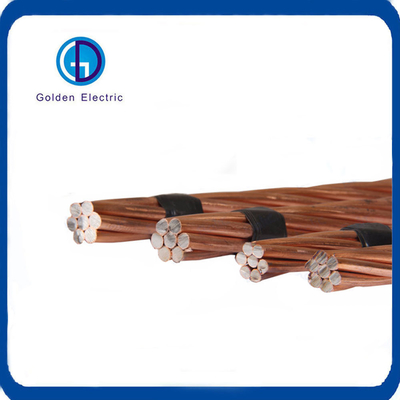 Buen precio Material aislante desnudo Conductor de acero revestido de cobre 16 mm2 300 mm2 alambre eléctrico en línea