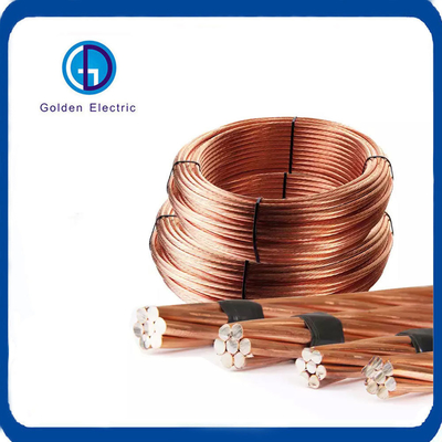 ราคาดี สายกลม ทองแดงเคลือบเหล็ก สายดินสําหรับการ Earthing 16mm2 25mm2 35mm2 50mm2 70mm2 ออนไลน์