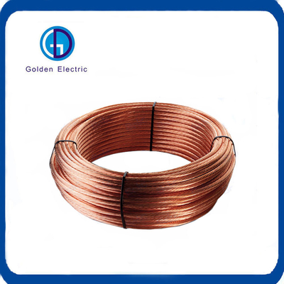 Buen precio 120 mm2 150 mm2 300 mm2 Cable de conductor de tierra de cobre con revestimiento de acero. en línea