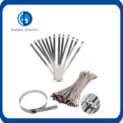 Harga yang bagus Tipe bola Self Locking Cable Ties Flame Retardant untuk Manajemen Kawat on line