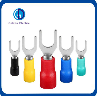 Harga yang bagus Pemasangan Spade Terminal Fork Sv Block Plastik Solder Sleeve Isolated Cold End Terminal Crimp Wire Connectors on line
