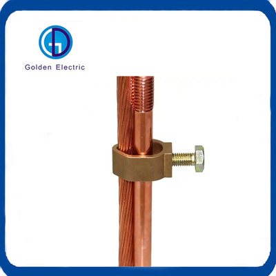 Earthing 시스템 직지 방식 Ground Rod Clamp ROHS 인증 3/4 "Fitting