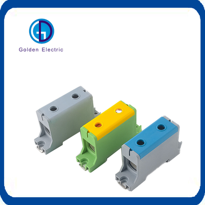 Buen precio Bloque de terminal de alta corriente 2p/4p para distribución de energía DIN Montaje de ferrocarril 750V 800V en línea