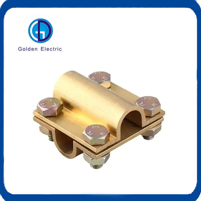 Harga yang bagus 50mm2 Tape Earth Clamps Wire To Wire Connector Fleksibilitas Tinggi Untuk Sistem Tongkat Tanah on line