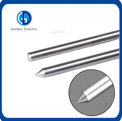 Harga yang bagus ISO9001 bersertifikat Bulat baja tahan karat ground rod untuk grounding peralatan listrik on line