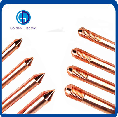 Harga yang bagus GB Standard Welded Copper Plating Ground Rod untuk perlindungan bawah tanah dan umur panjang on line